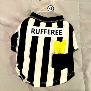 New XS Dog Referee Costume Shirt